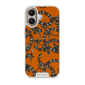Bitter Apricot - Snake iPhone 17 Case, Elite Light (MagSafe) / Gold