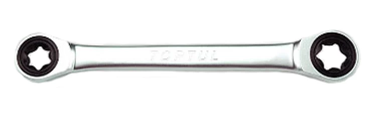 Raktas kilpinis/ė / terkšlė E-TORX dvipusis/ė, plokščias/ia E10, E12