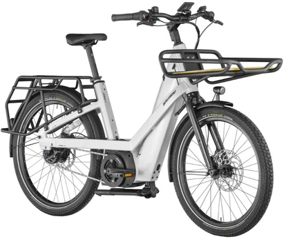 Dviratis 28 BERGAMONT E-CARGOVILLE BAKERY EXPERT baltas bergamont