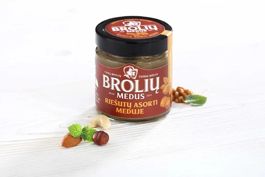 Riešutų asorti meduje, 200g