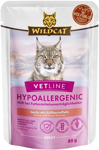 Wildcat - Vetline Hypoallergenic - lašiša 85 gr