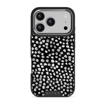 Night Sky - Dotted iPhone 17 Pro Case, Elite Dark (MagSafe) / Silver