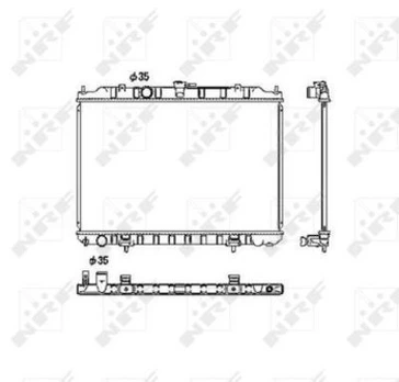 Variklio radiatorius NRF NRF 53452