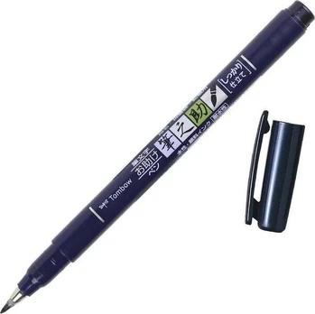 Tombow Flomasterio teptukas Fudenosuke juodas tw 1 (6 vnt.)