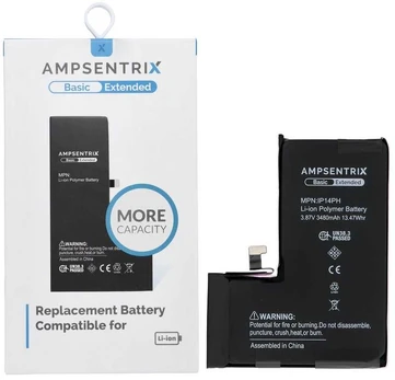 Inne AmpSentrix Basic battery for iPhone 14 Pro (high capacity)
