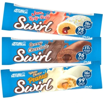 Applied Nutrition Swirl bar 60 g. (baltyminis batonėlis) - White Choco Peanut skonis