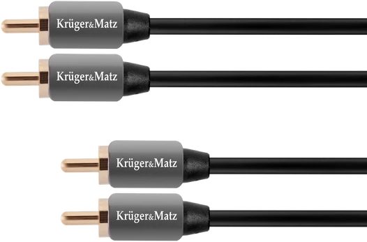 Kabelis 2RCA-2RCA 0.5 m Kruger & Matz