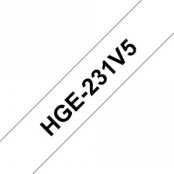 BROTHER HGE231V5 12 BLACK ON WHITE kaina