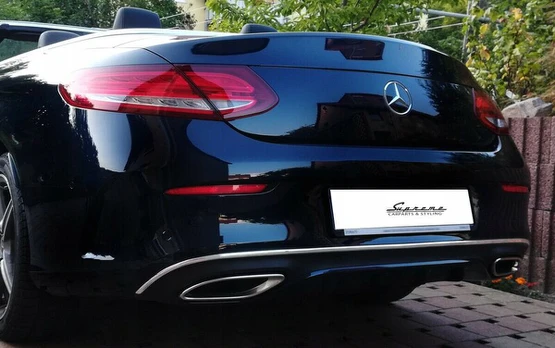 "Mercedes C A 205 CHROM" chromuota bamperio juosta