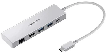 HUB USB Samsung Common Sidabrinis Multiport