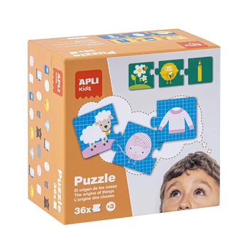 Apli Kids dėlionė „Daiktų kilmė”