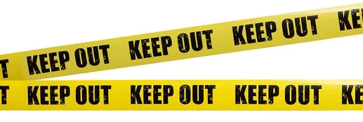 Barjerinė juosta "KEEP OUT"