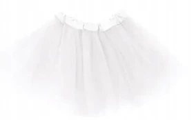 Baltas tiulio sijono angelo kostiumas 31 cm, 95-105