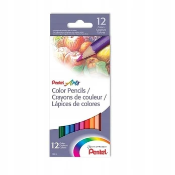Pentel spalvoti pieštukai 12 vnt.