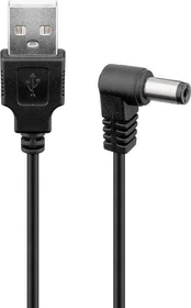 USB maitinimo laidas - DC kištukas 5,5x2,1 Goobay 1m kaina