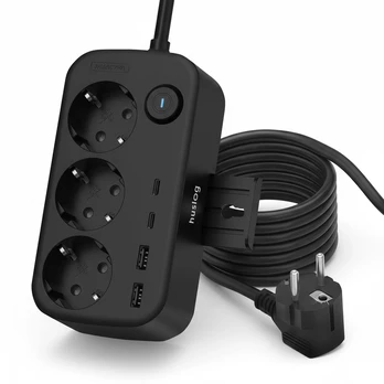 Sumuštinių keptuvas mPTech Sp. z o.o. Huslog Power strip with phone holder HUS1056