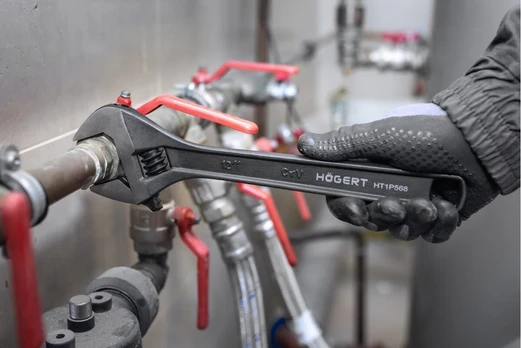 HOEGERT Adjustable wrench 12''/300 mm