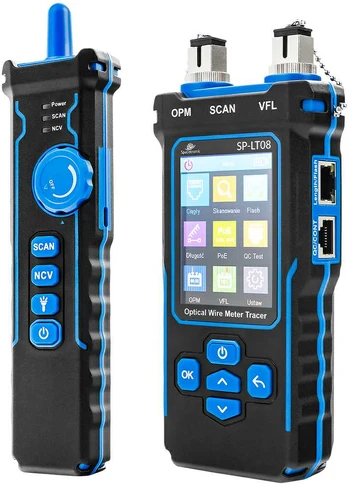Spacetronik SP-LT08 LAN POE šviesolaidinis testeris