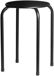 4Living Stool Joy metal stackable juodas kaina