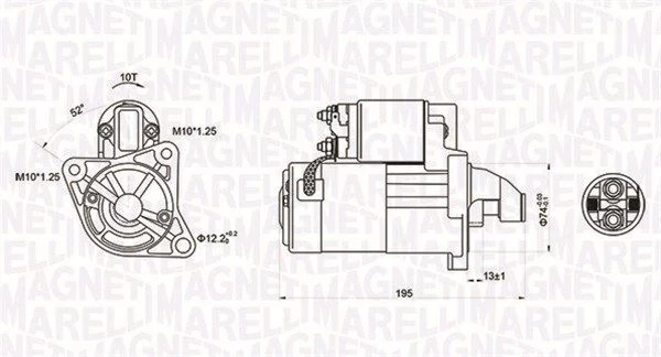 Starteris MAGNETI MARELLI 063721096010