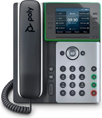 HP Poly Edge E300 IP Phone and PoE-enabled