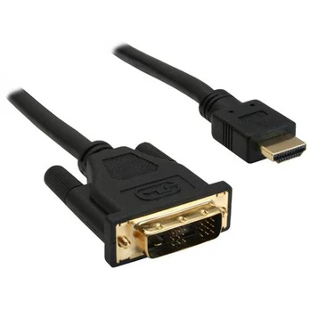 Kabelis InLine HDMI - DVI-D 1m juoda (17661P)