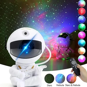 Astronautų žvaigždžių projektorius su nuotoliniu valdymu