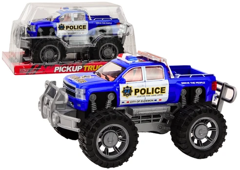 Žaislinis policijos visureigis, mėlynas