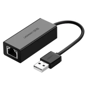 Ugreen 20254, laidinis, USB, Ethernet, 100 Mbps, juodas kaina