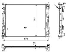 Variklio radiatorius NRF NRF 53992