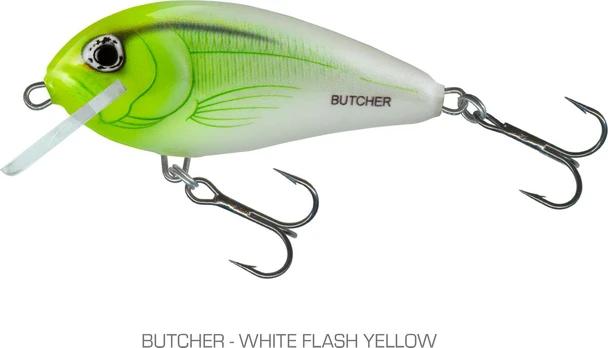 Plaukiantis vobleris Salmo Butcher, 5 cm, WHITE FLASH YELLOW