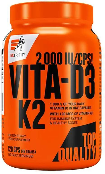 Extrifit Vita-D3K2 2000 IU/CPS 120 cps