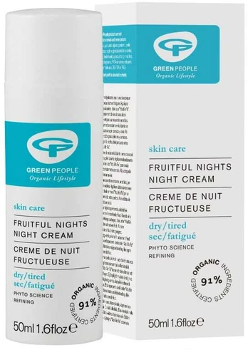 Naktinis vaisinis veido kremas Žalias PEOPLE, 50 ml