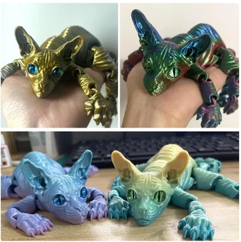 3D katinas plėšrūnas antistresinis žaislas