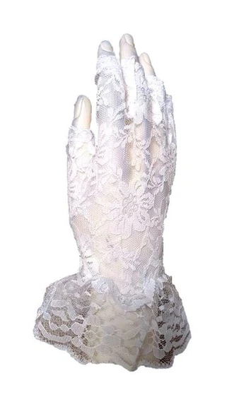 Moteriškos pirštinės, baltos