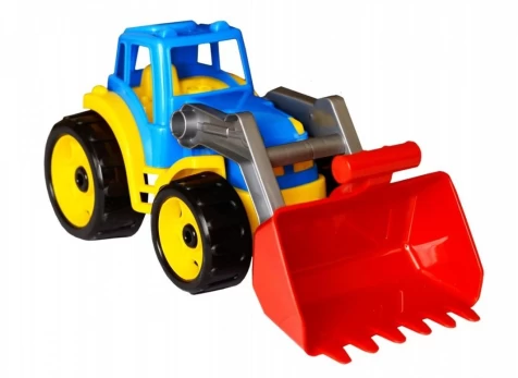 Plastikinis traktorius su kaušu 37 cm