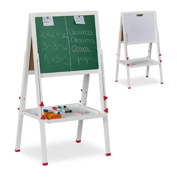 Kodustaar Vaikiškas molbertas, 135x55x52 cm, Balta Žalia