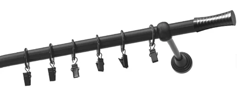 Karnizas Olimp Walec, 200 cm, Ø 19 mm, juoda