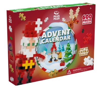 PLUS PLUS Advento kalendorius Santas World, 3973