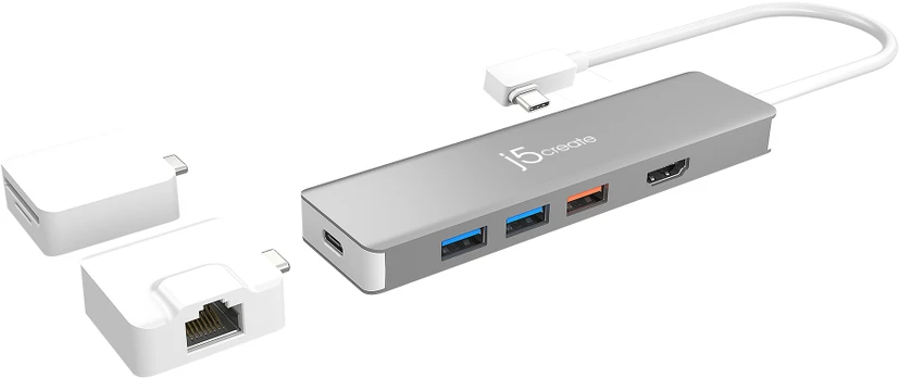 J5Create USB-C MODULAR MULTI-ADAPTER/WITH 2 KITS