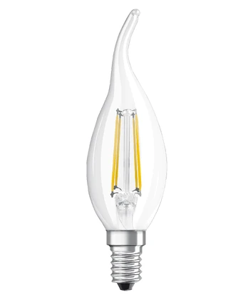 Lemputė Osram LED, B35, šiltai balta, E14, 4 W, 470 lm