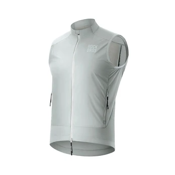 Rockbros YDMJ003 Spring/Autumn Windproof Vest Size XXL - Baltas/Gray