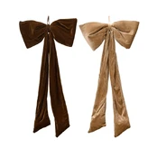 Eglutės žaisliukas Decoris Bow Plush, rudas, 100 cm kaina