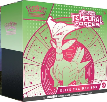 Pokemon TCG - Scarlet & Violet 5 Temporal Forces Elite Trainer Box - Walking Wake