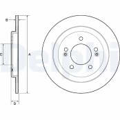 DELPHI BG4749C Brake Disc kaina
