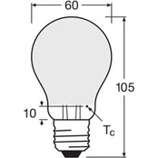 OSRAM LED lemputė matinė E27 6,5W 827 4 vnt