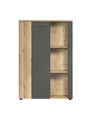Vitrina Esteban 2d1w, pilka
