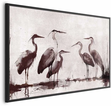 Artgeist Plakatas - Herons Painted in Ink