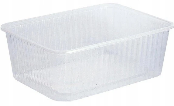 Maistiniai indai 2000 ml su dangteliais, 10 vnt.