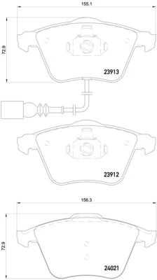 Brake pads - tuning Xtra P 85 129X front
